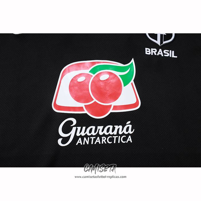 Chandal del Brasil 2025-2026 Manga Corta Negro - Pantalon Corto